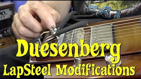 Duesenberg Fairytale LapSteel Modifications
