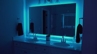 Custom LED Backlit Bathroom Mirror | DIY Project