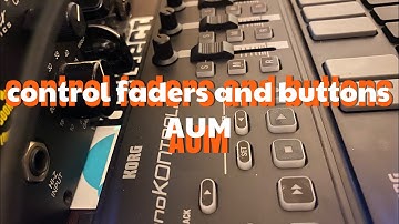 Korg NanoKontrol faders in AUM 2025