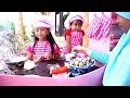 What if jessica jenica jadi penjual telur goreng  pakai mainan bisa masak beneran