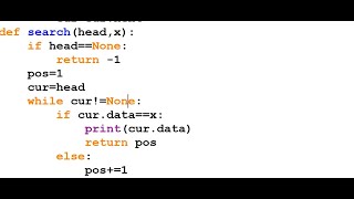 Python Singly Linked List | Search an Element (DSA Program Explained)