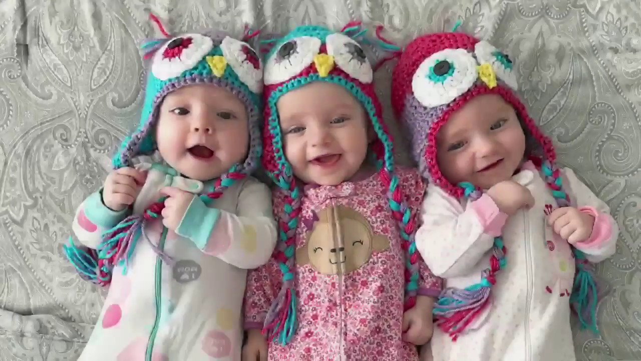 a day in the life with 6 month old triplets youtube