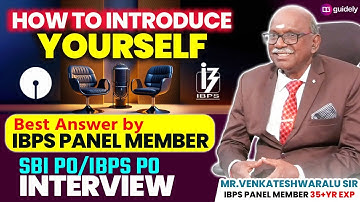 How to Introduce Yourself in Bank PO Interview 2024 | Best Answer by IBPS Panel Member