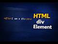 HTML div Element Explained in Bengali | Container, Layout & Examples