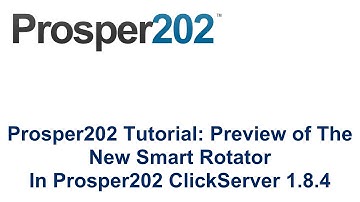 Prosper202 Video Preview: The New Smart Rotator