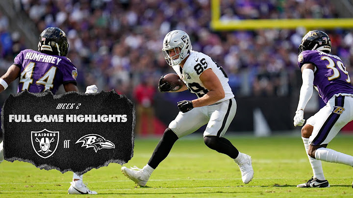 Las Vegas Raiders vs. Baltimore Ravens Highlights | 2024 Week 2 | NFL