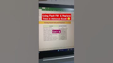 Using Flash Fill and Replace in Ms Excel 😯#excel #exceltips #shorts #vlookup #xlookup #spreadsheets