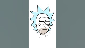 How To Draw Rick from Rick and Morty | Easy Draw Tutorial #shorts