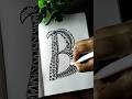 Alphabet B art✨🔥#alphabet #zentanglemandala #art #shorts #trending#viral