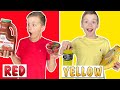 Eating Only One Colored Food For 24 Hours!!