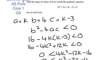 cCEA  C1 June 2008 Q5(discriminant)