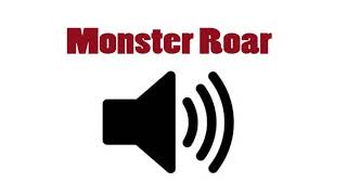 Monster Roar sound effect (deleted)