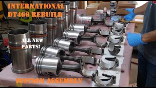 International DT466 Engine Rebuild Part 5 Piston Assembly