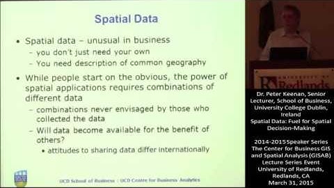 Spatial Data  Fuel for Spatial Decision Making