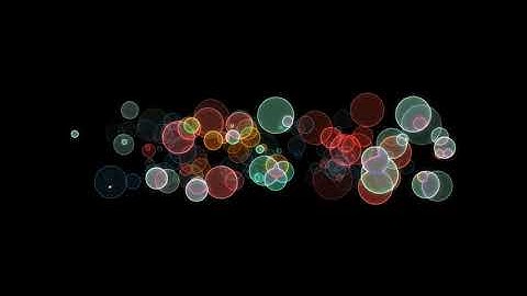 various bubbles lurking in space / confetti mode / overlay footage / free download