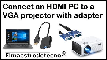 Connect a VGA projector to a PC with HDMI – full tutorial