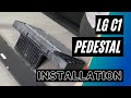 How To Assemble And Install The LG OLED65C1 Pedestal