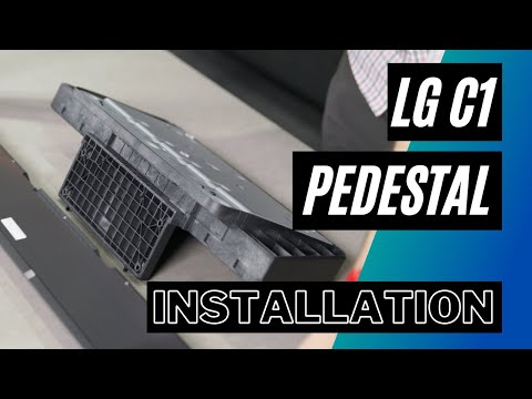 How To Assemble And Install The LG OLED65C1 Pedestal