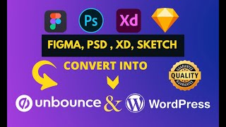 I will clone, convert xd, ai, psd, html, figma to unbounce or wordpress landing