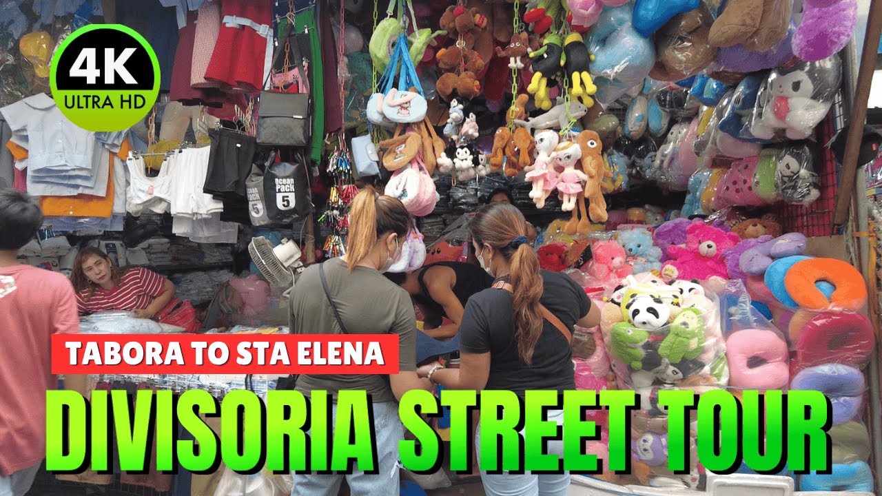 [4K] DIVISORIA STREET TOUR - TABORA ST. [DIVISORIA MALL] TO STA ELENA BINONDO [168 SHOPPING MALL]!