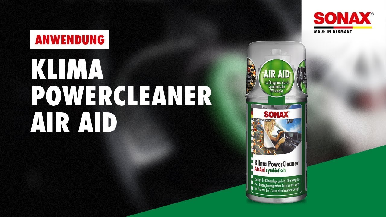 How to use SONAX Klima Power Cleaner AirAid Symbiotic AC Cleaner 