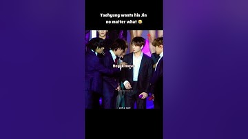 Taejin: Taehyung just wants his Jin beside him 😂 #taejin #bts #jin #taehyung #ytshorts #btsshorts