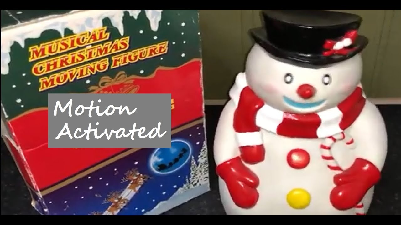 Motion Activated Jiggly Snowman Dancing Musical Christmas Toy