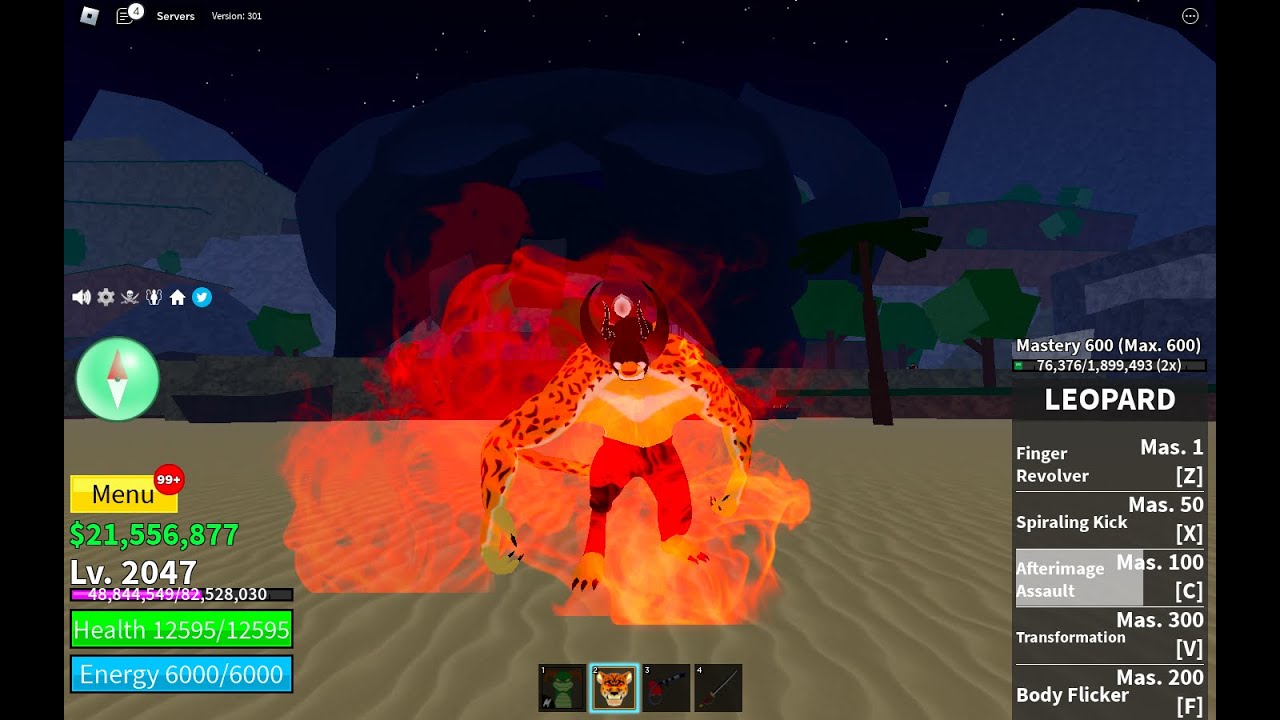 Using LEOPARD FRUIT To Defeat The TIDE KEEPER In Blox Fruits YouTube