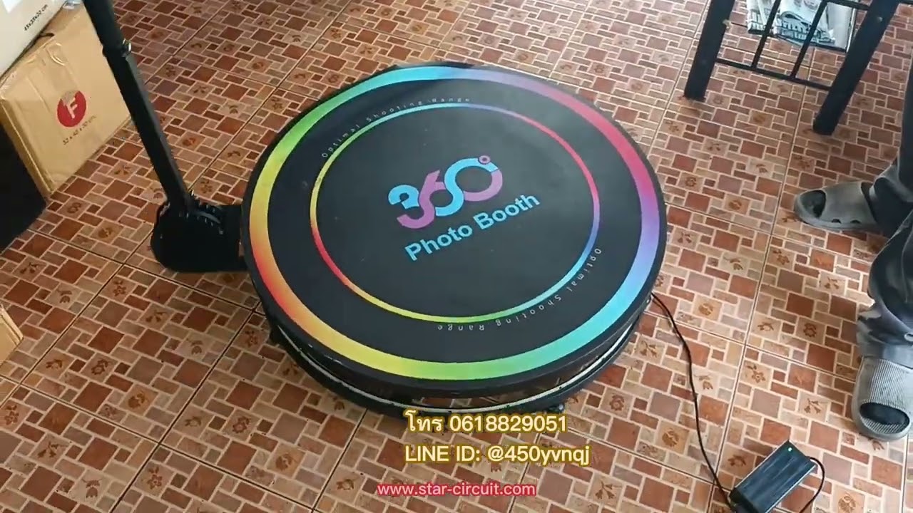 360 PHOTO BOOTH  OPTIMAL SHOOTING RANGE พร้อมอุกกรณ์อะเดปเตอร์ รีโมท