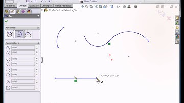 Solidworks 2012 Video Tutorial - How to use the arc tool