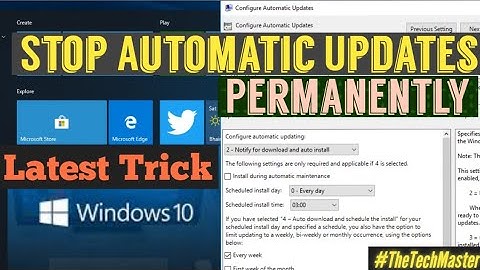 How to Stop Automatic system updates permanently | Windows 10| Latest trick 2020