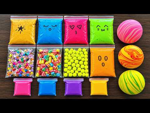 Making Relaxing Slime with Satisfying ASMR Bags and Clay