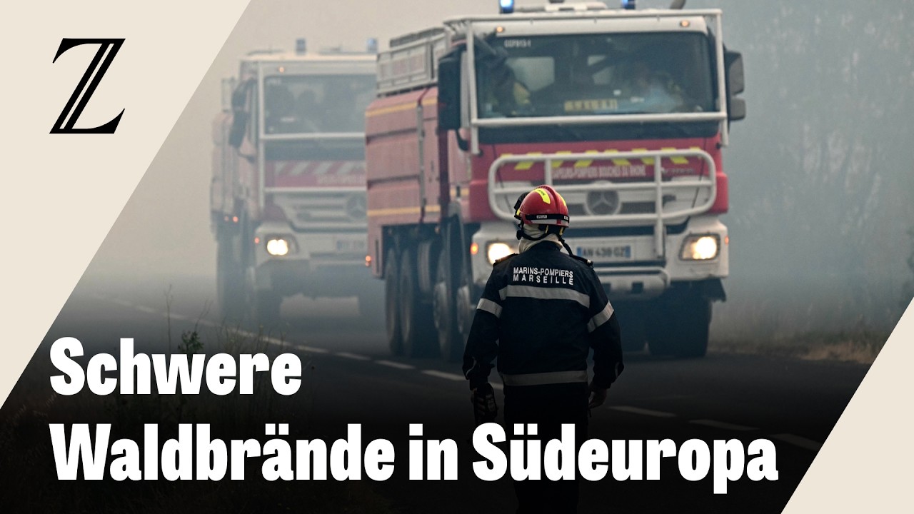 Tausende Hektar Land in Frankreich verbrannt, Flächenbrand in Spanien