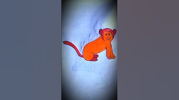 How to draw a monkey easy step by step #shorts #viral #drawing #nicedrawing