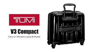 TUMI - V3 Compact Carry-on Wheeled Laptop Briefcase