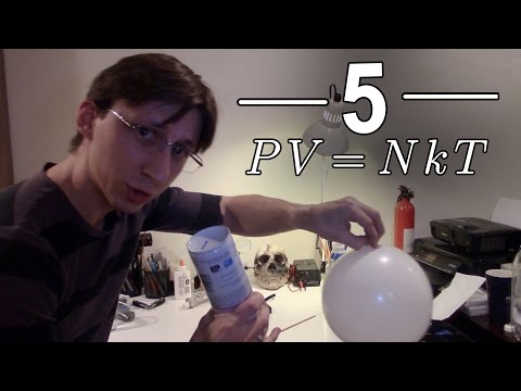 5 ਆਦਰਸ਼ ਗੈਸ ਕਾਨੂੰਨ ਪ੍ਰਯੋਗ - PV=nRT ਜਾਂ PV=NkT