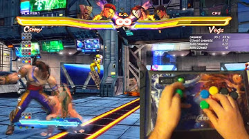 SFxT - Cammy/Heihachi 625 DMG - w/ Stick + Inputs