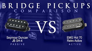 Seymour Duncan Jb Sh-4 Vs Emg Hot 70 Retro Active - Bridge Pickup Guitar Tone Comparison Demo