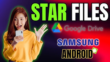 How to STAR Your Google Drive Files on Android in SECONDS!