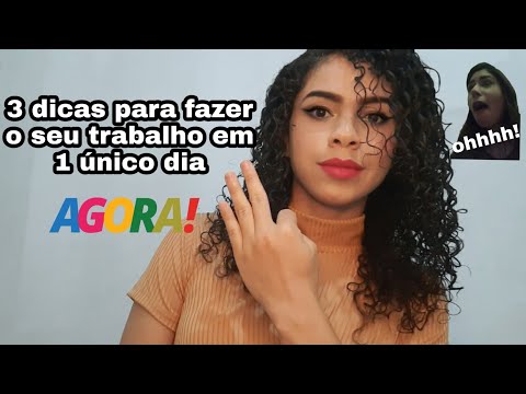 3 Dicas para fazer o seu trabalho acadêmico em 1 dia!