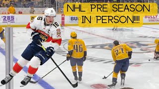 NHL Pre Season Game In Person - INCREDIBLE Crowd | Panthers vs Predators