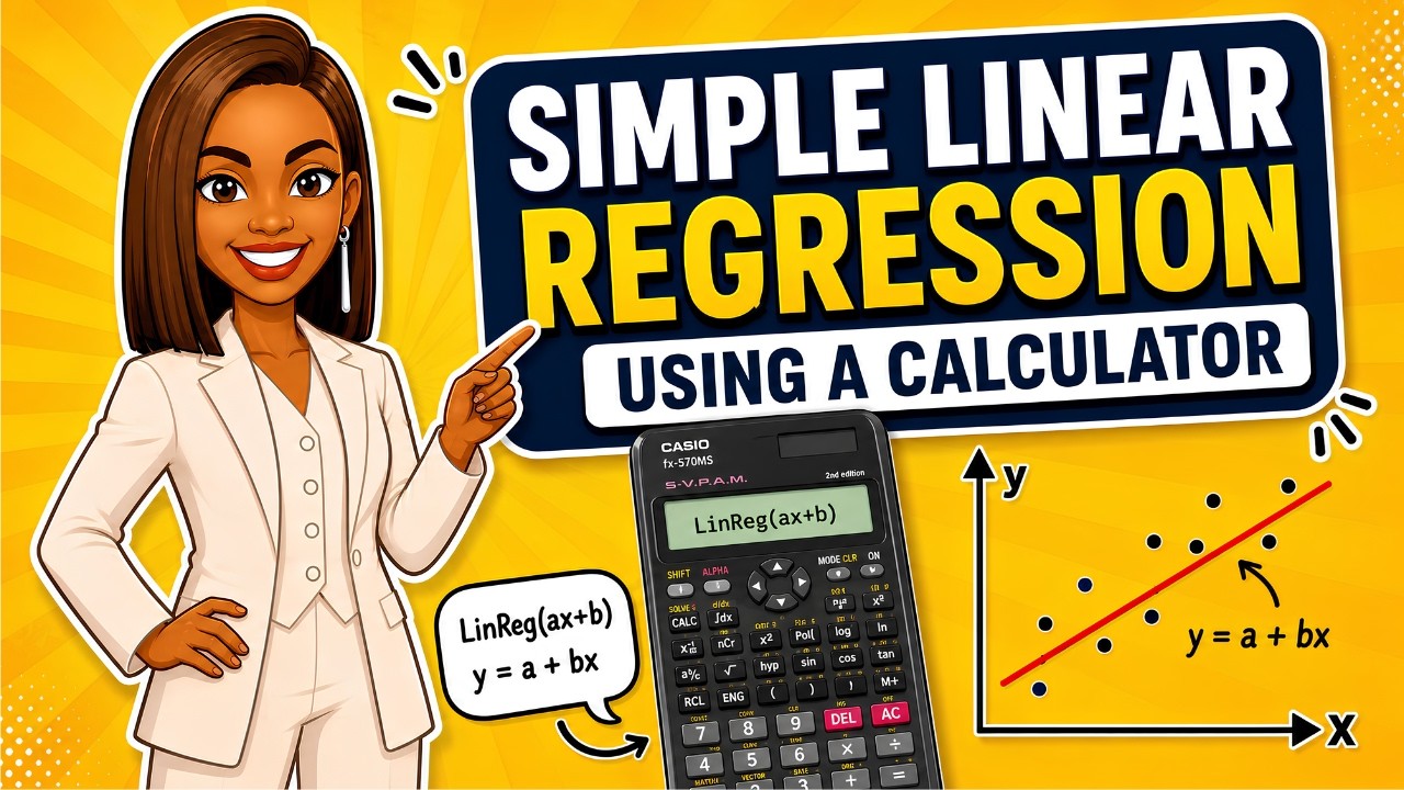 How to do Simple Linear Regression Using a Calculator - YouTube