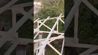 Angle type truss #lovesteelwork #karaikudi #fabrication #architecture #steel #hardwork hardw