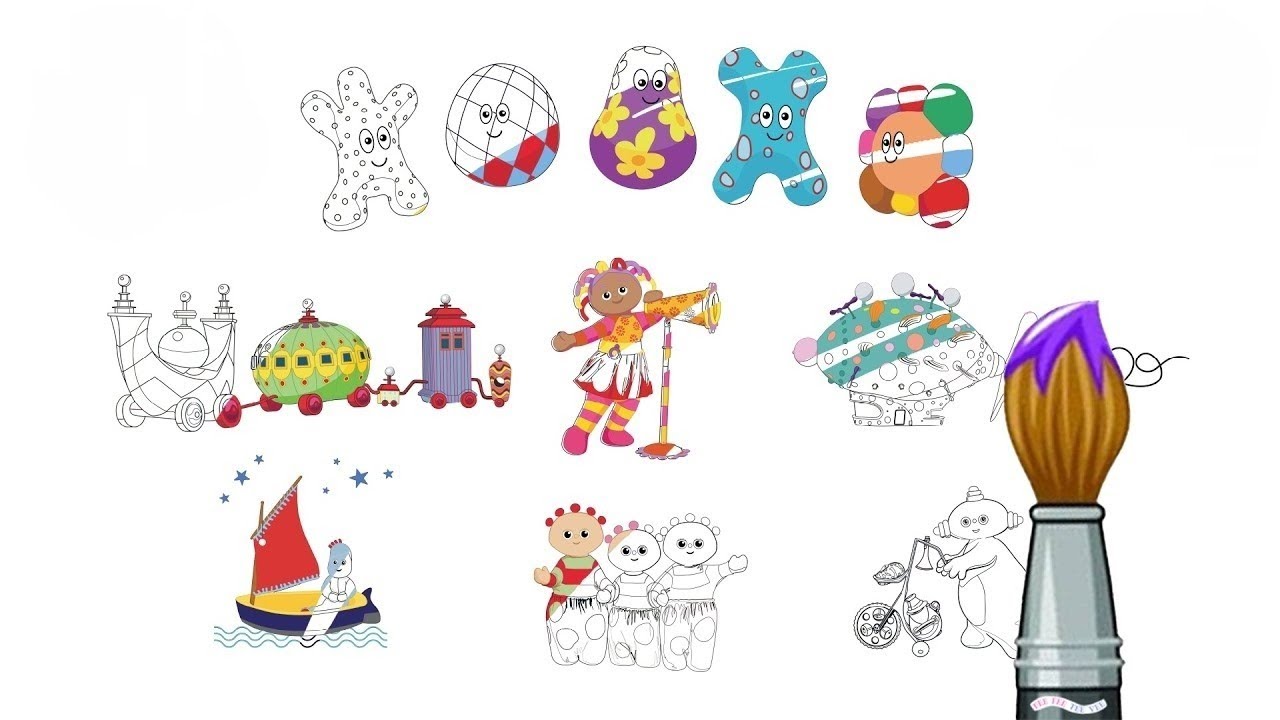 Colouring | The Ultimate In The Night Garden Extravaganza! 7 Stunning Pictures in One Video!