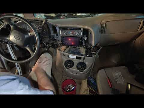 2002 Chevy Astro Double Din Radio Install - Installing the Radio