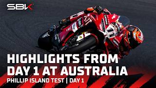 HIGHLIGHTS from an eventful Day 1 at the Phillip Island Test 🛠️🇦🇺 | #WorldSBK