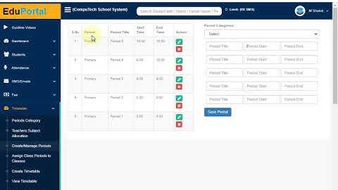How to Create School Timetable in Eduportal