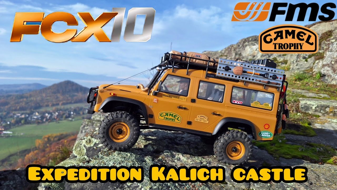 NEW 1/10 FMS FCX10 Land Rover Defender edition CAMEL expedition Kalich castle #rcoffoad #fms #rccar