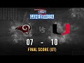 Union Beats Undefeated Owasso in OT: 10 - 7