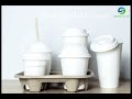Sugarcane Bagasse Cup With Lids,Paper Cup Holder #cuplids #cupholder #bagasselid